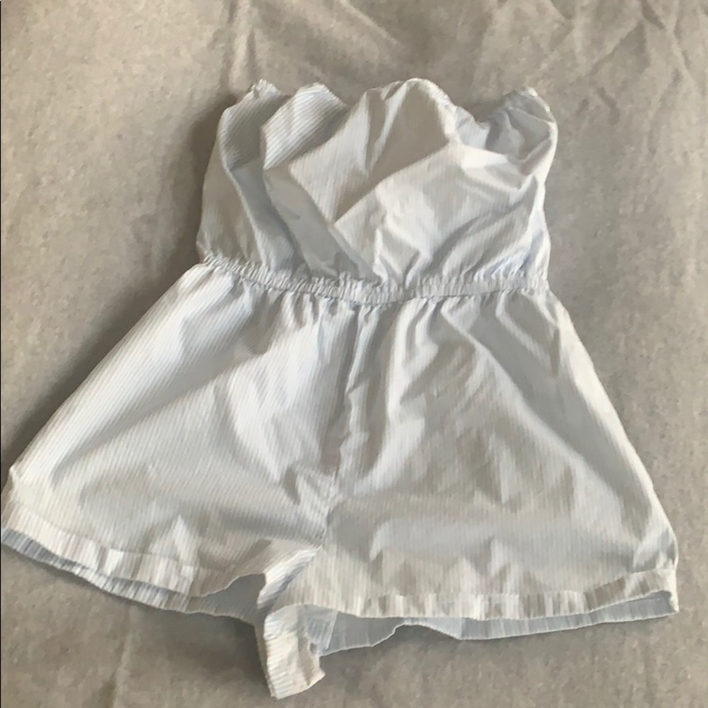 Stripes blue/white romper with tag junior size L